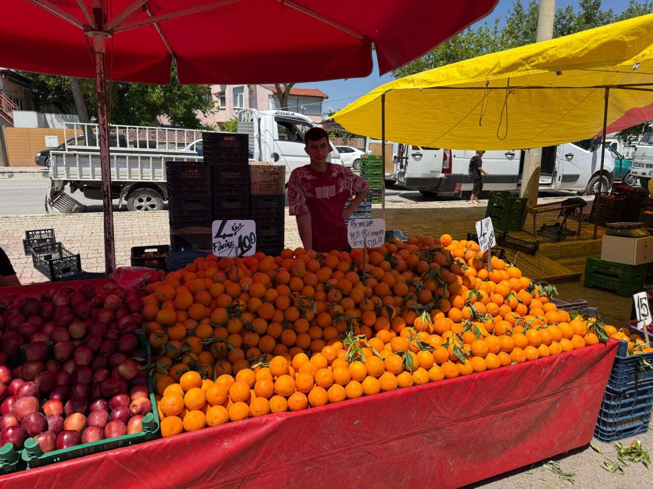 Konya’nın pazarlarında yaz bereketi! Tezgahlar renklendi, fiyatlar dikkat çekti 9